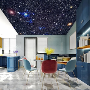 3D Shining Starry Sky CA728 Plafond Papier Peint Amovible Auto Adhésif Papier Peint Grand Peel & Stick Papier Peint Mural AJ WALLPAPERS