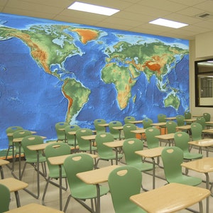 3D World Map Charm L934 Papel pintado extraíble Papel tapiz autoadhesivo Extra grande Peel & Stick Papel tapiz Papel tapiz Mural AJ FONDOS DE PANTALLA