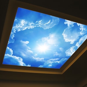 3D Sky White Clouds CC029 Plafond Behang Verwijderbare Zelfklevende Wallpaper Grote Peel & Stick Wallpaper Muurschildering AJ WALLPAPERS