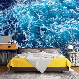 3D Blue Sea L1025 Ablösbare Tapete selbstklebende Tapete Extra große Peel & Stick Wallpaper Tapete Wandbild AJ HINTERGRUNDBILDER