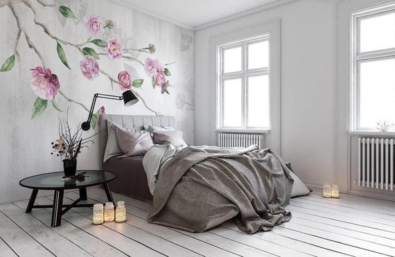 3D Pink Flower MMM26 Removable Wallpaper Self Adhesive Wallpaper Extra Large Peel /& Stick Wallpaper Wallpaper Mural AJ WALLPAPERS