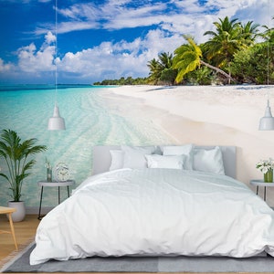 3D Sommer Strand L1832 Ablösbare Tapete selbstklebende Tapete Extra große Peel & Stick Wallpaper Tapete Wandbild AJ HINTERGRUNDBILDER