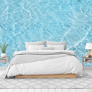 3D Gentle Light Blue Sea L1751 Papel pintado extraíble Papel pintado autoadhesivo Papel tapiz Extra grande Peel & Stick Papel tapiz Mural AJ WALLPAPERS