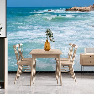 3D Boundless Blue Sea L1068 Abnehmbare Tapete selbstklebende Tapete Extra große Peel & Stick Wallpaper Tapete Wandbild AJ HINTERGRUNDBILDER