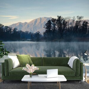3D Nature Mountains L2388 Papel pintado removible Papel pintado autoadhesivo Extra grande Peel & Stick Wallpaper Mural AJ WALLPAPERS