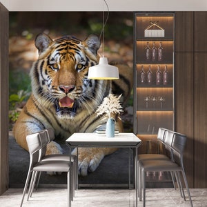 3D Naturaleza Animal Tigre L2825 Papel pintado removible Papel pintado autoadhesivo Papel pintado extra grande Peel & Stick Papel pintado Mural AJ WALLPAPERS