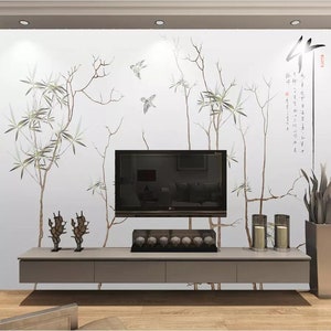 3D Chinesische Malerei MMM318 abnehmbare Tapete selbstklebende Tapete extra groß Peel & Stick Tapete Wandbild AJ TAPETEN
