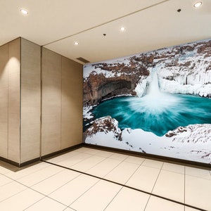 3D Cold Lake L345 Papel pintado extraíble Papel pintado autoadhesivo Extra grande Peel & Stick Papel tapiz Papel tapiz Mural AJ FONDOS DE PANTALLA