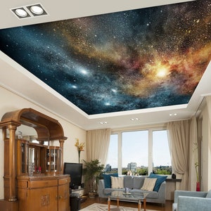 3D Großes Sternenmeer CA844 Deckentapete abnehmbare selbstklebende Tapete große Schale & Klebetapete Tapete Wandbild AJ WALLPAPERS