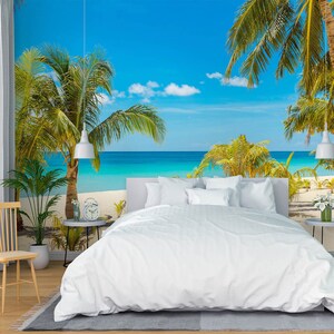 3D Sommer Strand L2235 Ablösbare Tapete selbstklebende Tapete Extra große Peel & Stick Wallpaper Tapete Wandbild AJ HINTERGRUNDBILDER
