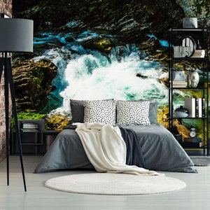3D Running Water L1237 Papel pintado extraíble Papel tapiz autoadhesivo Extra grande Peel & Stick Wallpaper Wallpaper Mural AJ WALLPAPERS