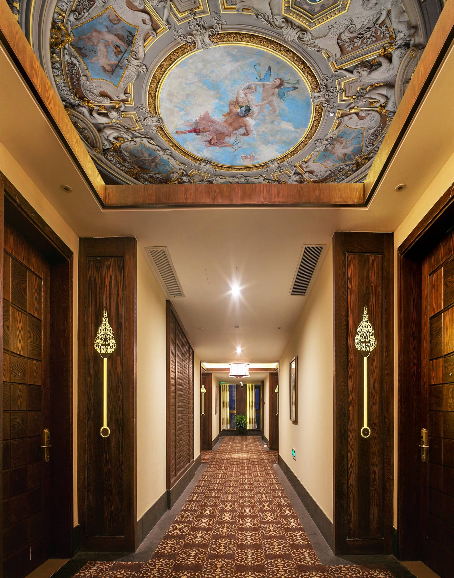 3D Angel Guardian CA002 Ceiling Wallpaper Removable Self Adhesive ...