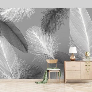 3D Vogel Plume M232 abnehmbare Tapete selbstklebende Tapete Extra große Peel & Stick Wallpaper Wallpaper Wandbild AJ WALLPAPERS