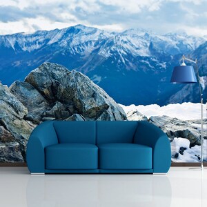 3D Snow Mountain Charm R4609 Fondo de pantalla extraíble Fondo de pantalla autoadhesivo Papel tapiz extra grande Peel & Stick Wallpaper Wallpaper Mural AJ WALLPAPERS