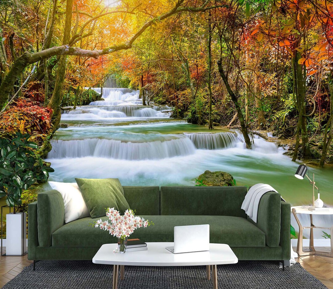 3D Flowing River L2136 Removable Wallpaper Self Adhesive Wallpaper ...