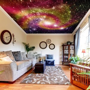 3D Romantische Galaxie CA361 Deckentapete abnehmbare selbstklebende Tapete große Peel & Stick Tapete Tapete Wandbild AJ WALLPAPERS