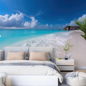 3D Wide Blue Sea L2174 Abnehmbare Tapete selbstklebende Tapete Extra große Peel & Stick Wallpaper Wallpaper Wandbild AJ HINTERGRUNDBILDER