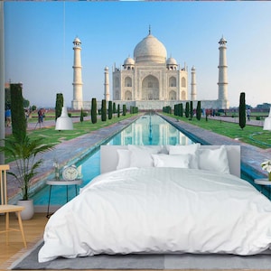 3D Taj Mahal L2016 Papel tapiz removible Papel tapiz autoadhesivo Papel tapiz extra grande Peel & Stick Papel tapiz Mural AJ WALLPAPERS