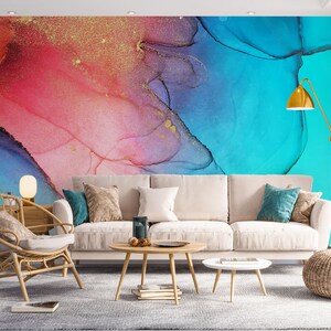 3D Peaceful Colors L1239 Papel pintado removible Papel pintado autoadhesivo Extra grande Peel & Stick Wallpaper Mural AJ WALLPAPERS
