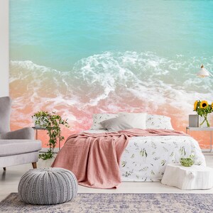 3D Romantische blaue Meer R6580 abnehmbare Tapete selbstklebend Tapete extra groß Peel & Stick Tapete Tapete Wandbild AJ WALLPAPERS