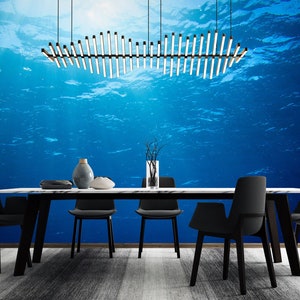 3D Ruhige blaue Meer R6899 abnehmbare Tapete selbstklebend Tapete extra groß Peel & Stick Tapete Tapete Wandbild AJ WALLPAPERS