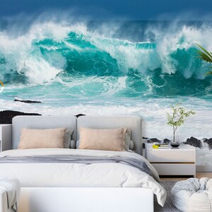 3D raues Meer L1693 Ablösbare Tapete selbstklebende Tapete Extra große Peel & Stick Wallpaper Wallpaper Wandbild AJ HINTERGRUNDBILDER