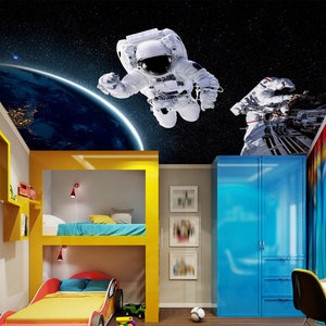 3D Astronaut CA305 plafondbehang verwijderbaar zelfklevend behang grote schil & stok behang muurschildering AJ WALLPAPERS