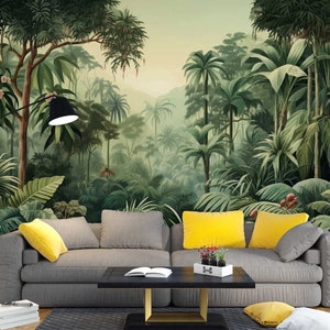 3D Nature Forest L3089 Papel pintado removible Papel pintado autoadhesivo Extra grande Peel & Stick Wallpaper Mural AJ WALLPAPERS