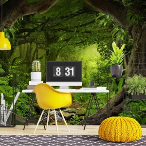 3D Üppige Grüne Wald R1070 abnehmbare Tapete selbstklebende Tapete extra groß Peel & Stick Tapete Tapete Wandbild AJ WALLPAPERS