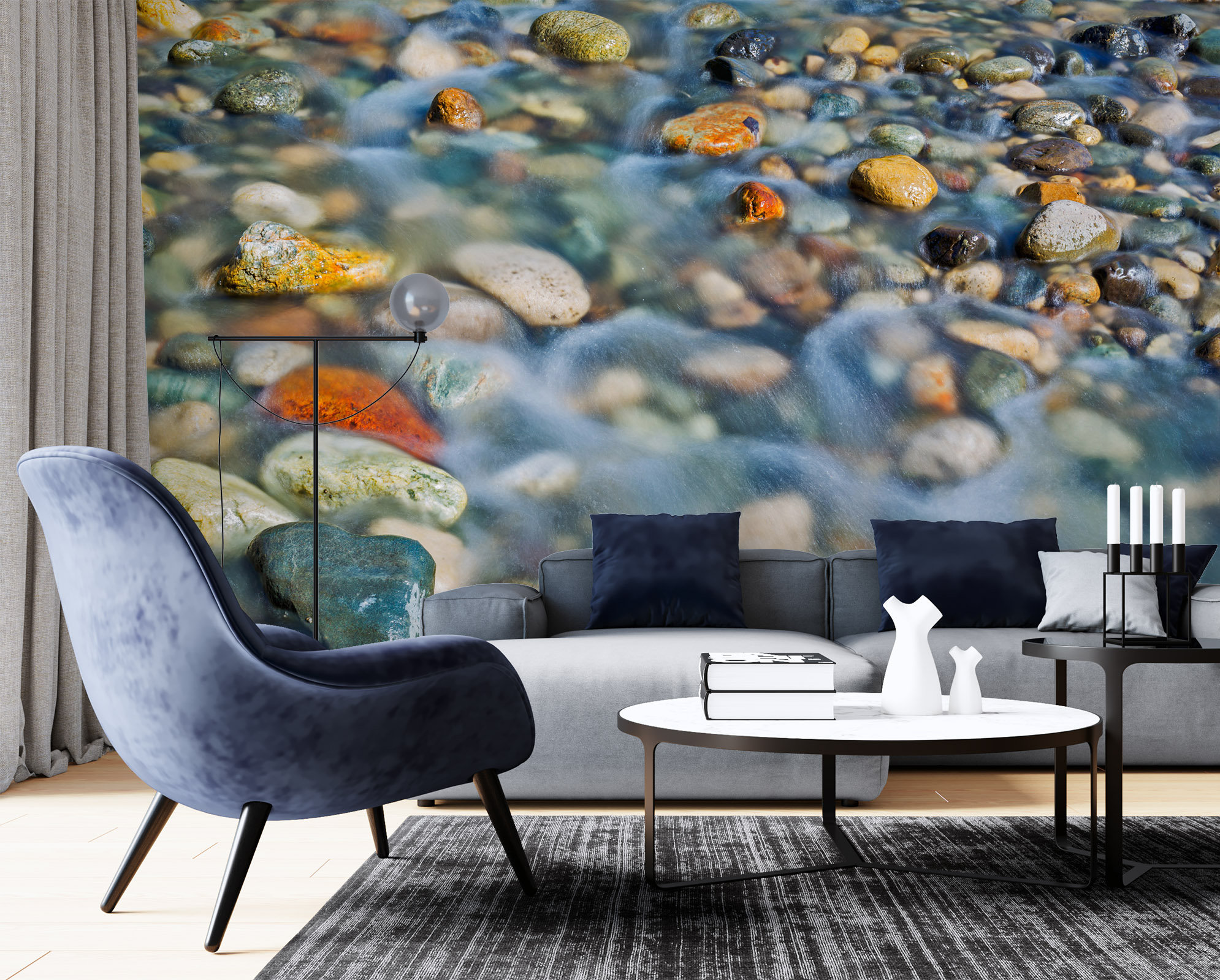 ジュリー 3D Natural Stone Colors L1416 Removable Wallpaper Self Adhesive
