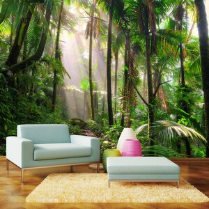 3D Botanischer Wald R5154 abnehmbare Tapete selbstklebend Tapete extra groß Peel & Stick Tapete Tapete Wandbild AJ WALLPAPERS