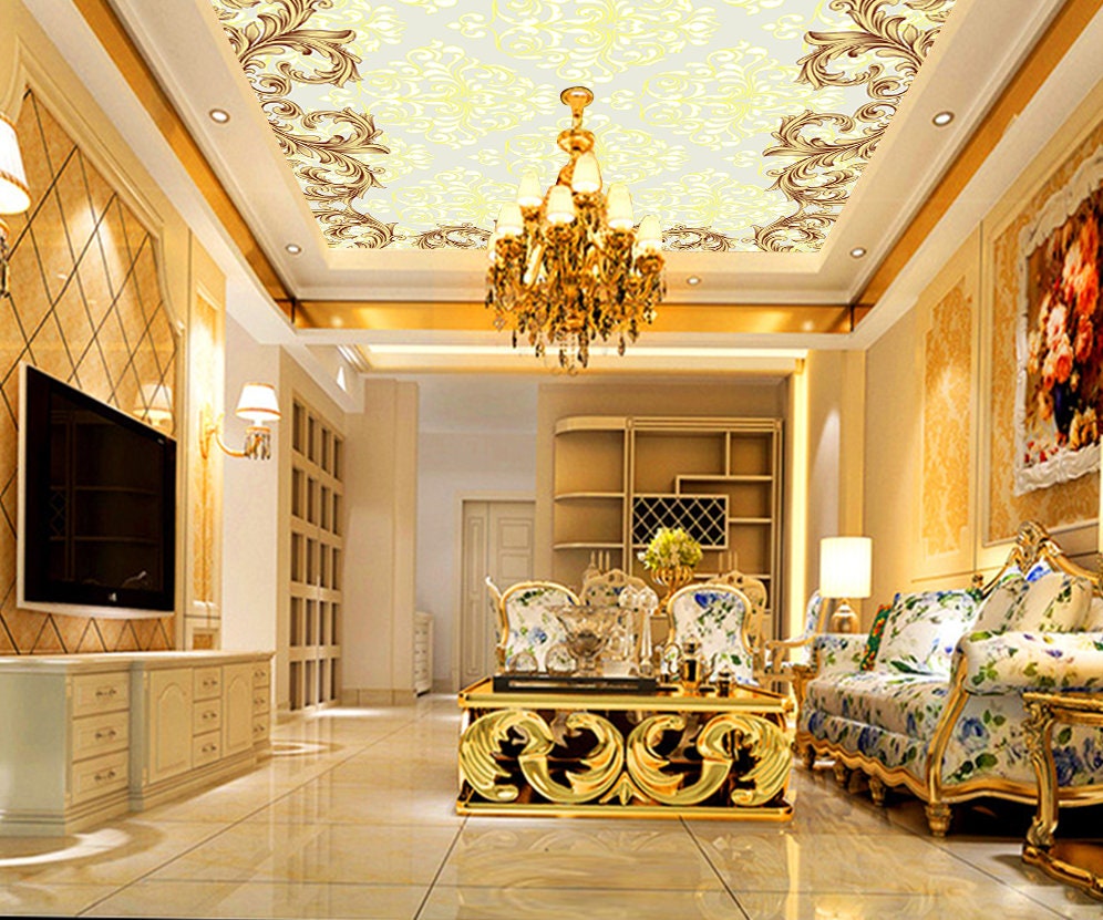 How to paint this textured ceiling wallpaper rDIYUK
