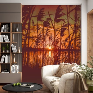 3D Peaceful Sunset L1680 Wallpaper Abnehmbare Tapete selbstklebende Tapete Extra große Peel & Stick Wallpaper Tapete Wandbild AJ HINTERGRUNDBILDER