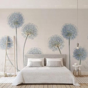 3D Paardebloem E452 Verwijderbaar Behang Zelfklevend Behang Extra Grote Schil &Amp; Stok Behang Wallpaper Muurschildering AJ WALLPAPERS