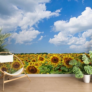 3D Romantische Sonnenblume L1638 Abnehmbare Tapete selbstklebende Tapete Extra große Peel & Stick Wallpaper Wallpaper Wandbild AJ HINTERGRUNDBILDER