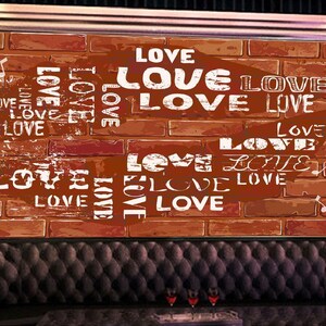 3D Love Graffiti C06 Removable Wallpaper Self Adhesive Wallpaper Extra Large Peel & Stick Wallpaper Wallpaper Mural AJ WALLPAPERSS