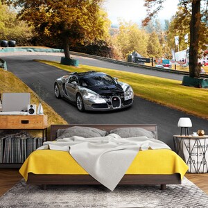 3D Super Car Transport L1845 Entfernbare Tapete Selbstklebende Tapete Extra Großes Peel & Stick-Tapete Wandbild AJ WALLPAPERS