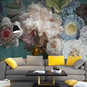 3d sonhador elegante flores l2467 papel de parede removível auto adesivo extra grande casca & vara papel de parede mural aj papéis de parede