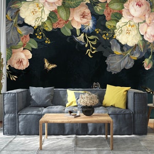 3D Beautiful Peony L1122 Papel pintado removible Papel pintado autoadhesivo Extra grande Peel & Stick Wallpaper Mural AJ WALLPAPERS