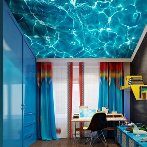 3D Artistic Light Ripples CA2277 Papel tapiz de techo Papel tapiz autoadhesivo extraíble Papel pintado Grande Peel & Stick Wallpaper Mural