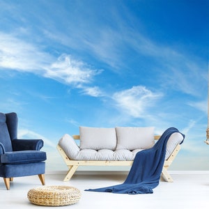 3D Blue Sky R6001 abnehmbare Tapete selbstklebend Tapete extra groß Peel & Stick Tapete Tapete Wandbild AJ WALLPAPERS