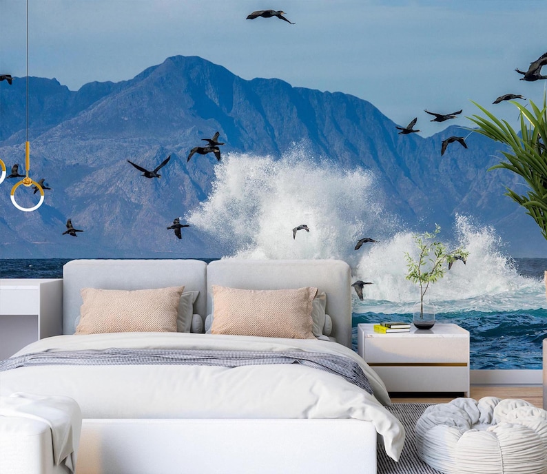 3D Animal Black Bird L2036 Removable Wallpaper Self Adhesive Wallpaper ...