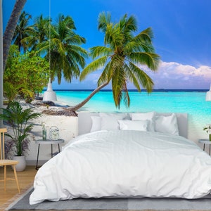 3D Sommer Strand L1700 abnehmbare Tapete selbstklebende Tapete Extra große Peel & Stick Wallpaper Tapete Wandbild AJ HINTERGRUNDBILDER