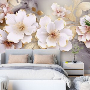 3D Romantische Blumen L1772 Abnehmbare Tapete selbstklebende Tapete Extra große Peel & Stick Wallpaper Wallpaper Wandbild AJ HINTERGRUNDBILDER