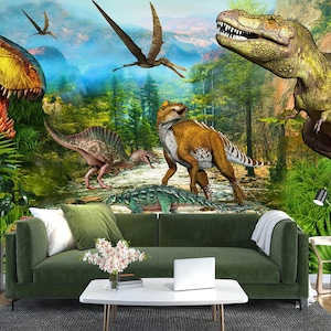 3D Animal Dinosaur L1479 Papel pintado removible Papel pintado autoadhesivo Papel pintado extra grande Peel & Stick Papel pintado Mural AJ WALLPAPERS