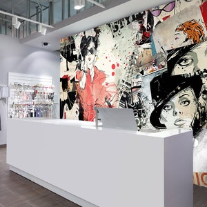 3D Fashion Life Record L387 Papel pintado extraíble Papel tapiz autoadhesivo Extra grande Peel & Stick Papel tapiz Papel tapiz Mural AJ FONDOS DE PANTALLA