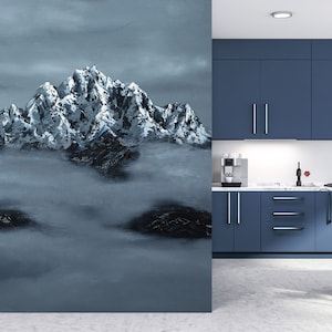 3D Art Snow Mountain A5073 Papel pintado extraíble Papel pintado autoadhesivo Big Peel & Stick Wallpaper Wallpaper Mural Marina Zotova