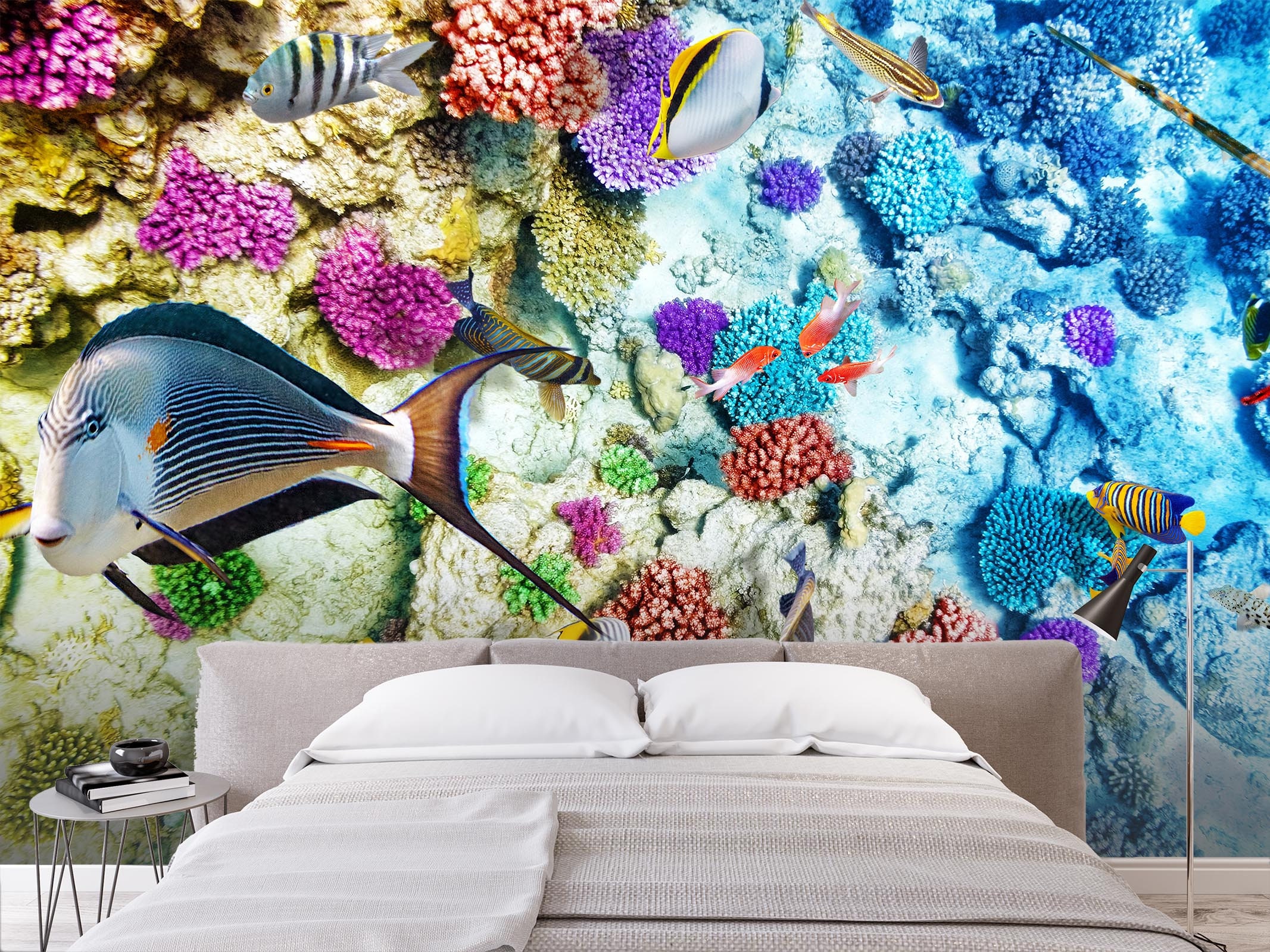 3D Fish Sea Reef A1381 Removable Wallpaper Self Adhesive | Etsy