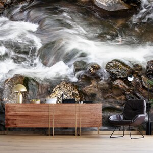 3D Flowing Water Art L1132 Papel tapiz extraíble Papel tapiz autoadhesivo Extra grande Peel & Stick Papel tapiz Papel tapiz Mural AJ FONDOS DE PANTALLA