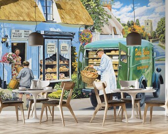 3D Sweet Bakery A1027 Removible Wallpaper Self Adhesive Wallpaper Large Peel & Stick Wallpaper Wallpaper Mural Trevor Mitchell